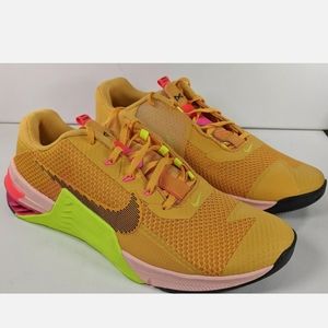 Nike Metcon 7 X Sneakers Orange Green Pink Rawdacious Men's Size 12